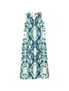 F.r.s . Printed Silk Dress In Multi