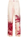 F.r.s . Printed Silk Trousers