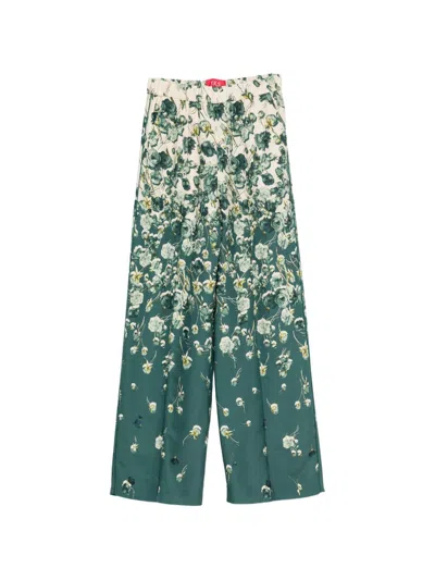 F.r.s . Printed Wide Leg Trousers In Multi