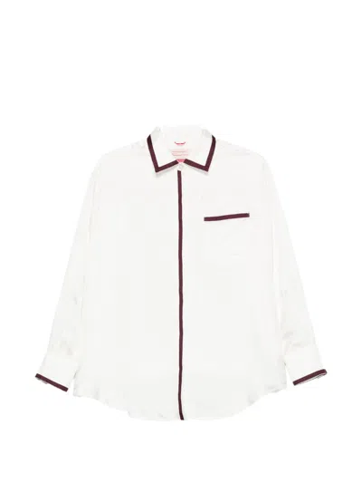 F.r.s . Silk Shirt In White