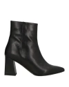 Fru Woman Ankle Boots Black Size 5 Leather