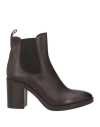 Fruit Fru. It Woman Ankle Boots Dark Brown Size 10 Leather In Brown