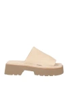 Fruit Fru. It Woman Sandals Beige Size 9.5 Soft Leather In Beige