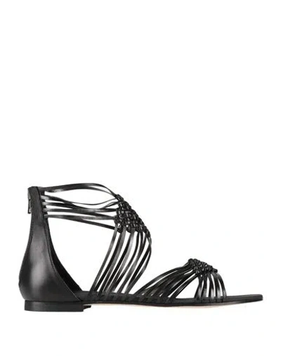 Fruit Fru. It Woman Sandals Black Size 6 Leather