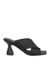 Fruit Fru. It Woman Sandals Black Size 7 Leather
