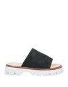 Fruit Fru. It Woman Sandals Black Size 8 Leather In Black