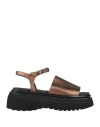 Fruit Fru. It Woman Sandals Brown Size 8 Leather