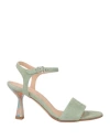 Fruit Fru. It Woman Sandals Sage Green Size 8.5 Soft Leather In Sage Green