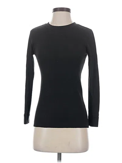 Pre-owned Fruit Of The Loom 3/4 Sleeve T-shirt In Black
