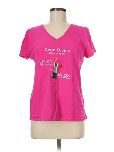 Pre-owned Fruit Of The Loom Active T-shirt In Pink