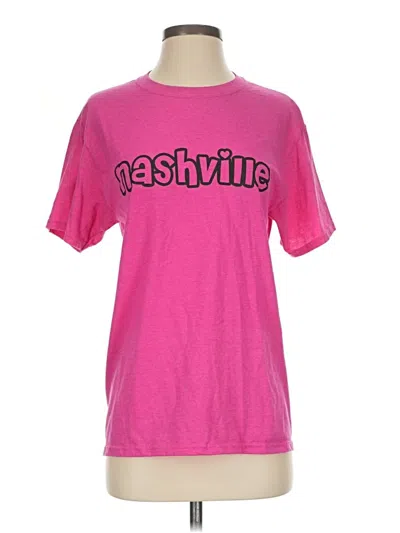 Pre-owned Fruit Of The Loom Active T-shirt In Pink