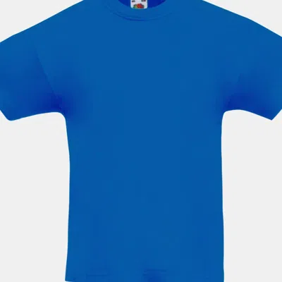 Fruit Of The Loom Childrens/teens Original Short Sleeve T-shirt In Blue