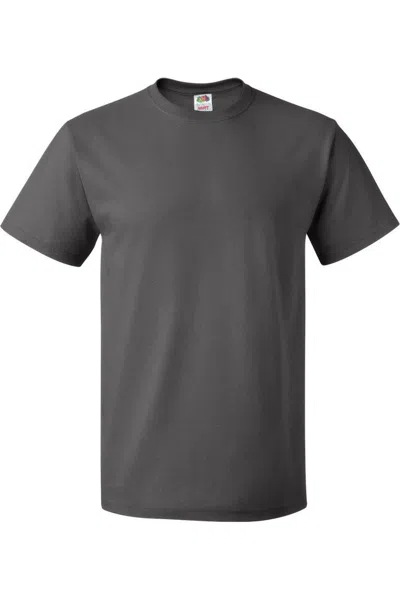 Fruit Of The Loom Hd Cotton Short Sleeve T-shirt In Grey