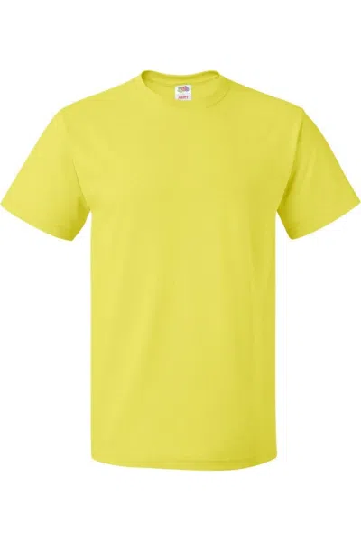 Fruit Of The Loom Hd Cotton Short Sleeve T-shirt In Yellow