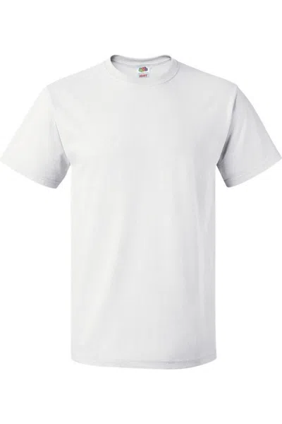 Fruit Of The Loom Hd Cotton Short Sleeve T-shirt In White