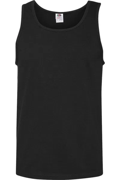 Fruit Of The Loom Hd Cotton Tank Top In Black