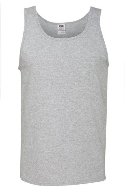 Fruit Of The Loom Hd Cotton Tank Top In Gray