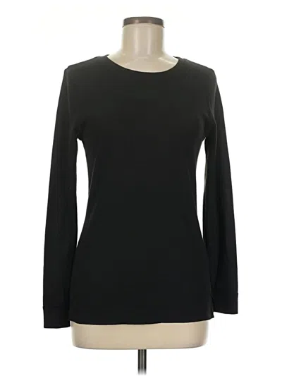Pre-owned Fruit Of The Loom Long Sleeve T-shirt In Black