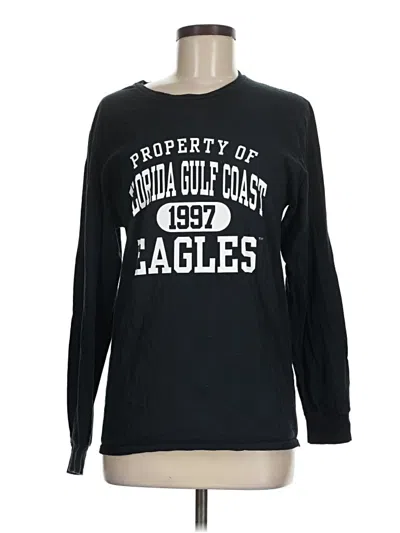 Pre-owned Fruit Of The Loom Long Sleeve T-shirt In Black