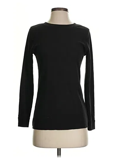 Pre-owned Fruit Of The Loom Long Sleeve T-shirt In Black