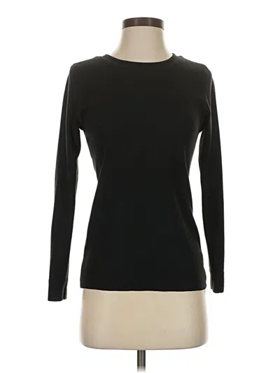 Pre-owned Fruit Of The Loom Long Sleeve T-shirt In Black