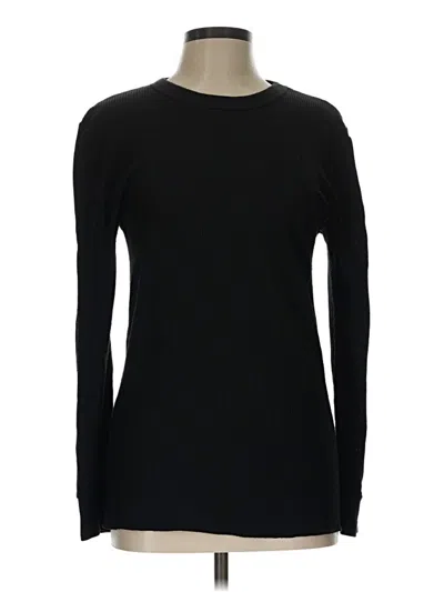 Pre-owned Fruit Of The Loom Long Sleeve T-shirt In Black