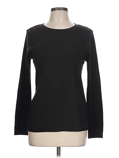 Pre-owned Fruit Of The Loom Long Sleeve T-shirt In Black
