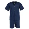 Fruit Of The Loom Men's Big And Tall Short Sleeve Short Leg Pajamas In Blue