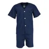Fruit Of The Loom Men's Short Sleeve Short Leg Pajama Set In Blue