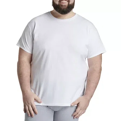 Fruit Of The Loom Mens 3 Pack Short Sleeve Crew Neck Moisture Wicking T-shirt Big In White