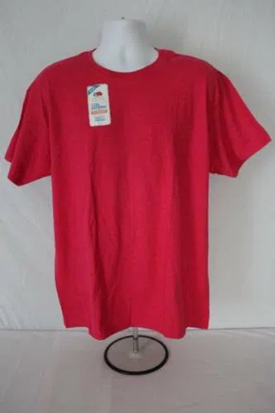 Pre-owned Fruit Of The Loom Mens  T Shirt Size 2xl Crew Neck Tee Wicking Odor Protection In Pink