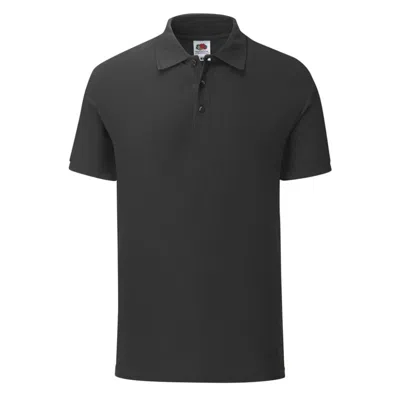 Fruit Of The Loom Mens Iconic Pique Polo Shirt (black)
