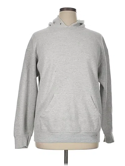 Pre-owned Fruit Of The Loom Pullover Hoodie In Gray