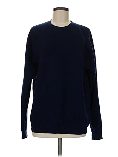 Pre-owned Fruit Of The Loom Pullover Sweater In Blue