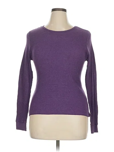 Pre-owned Fruit Of The Loom Pullover Sweater In Purple