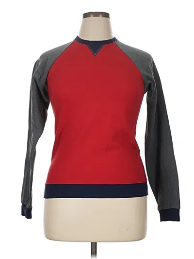 Pre-owned Fruit Of The Loom Pullover Sweater In Red