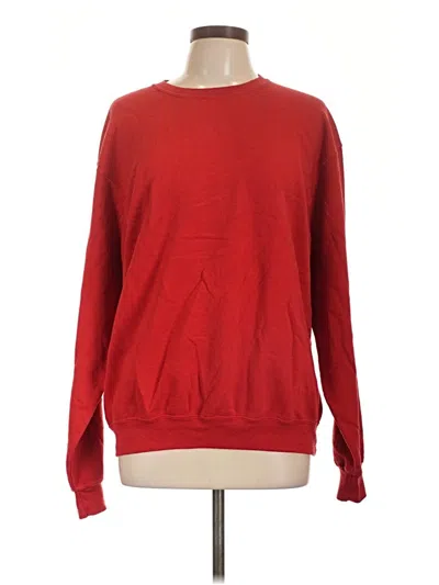Pre-owned Fruit Of The Loom Pullover Sweater In Red