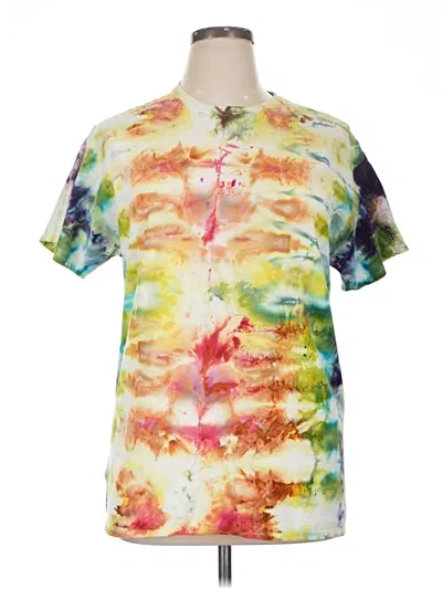 Pre-owned Fruit Of The Loom Short Sleeve Henley Shirt In White