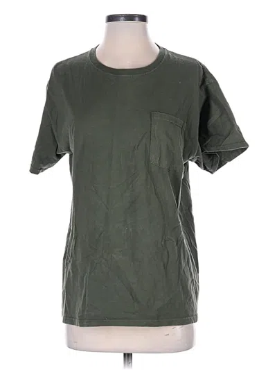 Pre-owned Fruit Of The Loom Short Sleeve T-shirt In Green