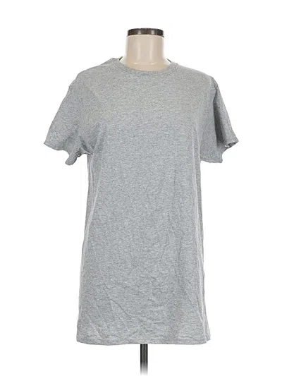Pre-owned Fruit Of The Loom Short Sleeve T-shirt In Silver