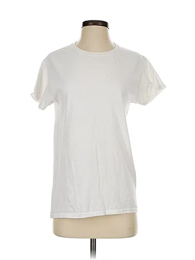 Pre-owned Fruit Of The Loom Short Sleeve T-shirt In White