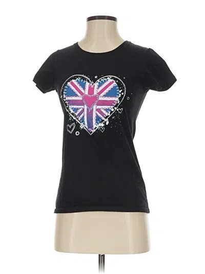 Pre-owned Fruit Of The Loom Short Sleeve T-shirt In Black