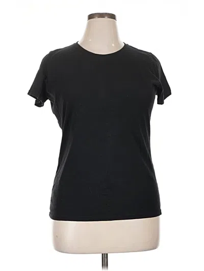 Pre-owned Fruit Of The Loom Short Sleeve T-shirt In Black