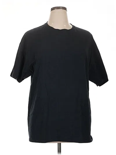Pre-owned Fruit Of The Loom Short Sleeve T-shirt In Black