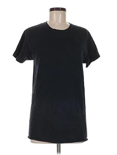 Pre-owned Fruit Of The Loom Short Sleeve T-shirt In Black