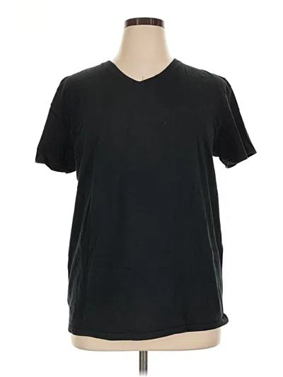 Pre-owned Fruit Of The Loom Short Sleeve T-shirt In Black