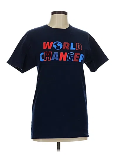 Pre-owned Fruit Of The Loom Short Sleeve T-shirt In Blue