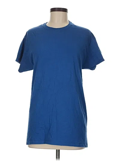 Pre-owned Fruit Of The Loom Short Sleeve T-shirt In Blue