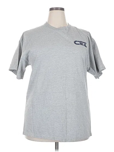 Pre-owned Fruit Of The Loom Short Sleeve T-shirt In Gray