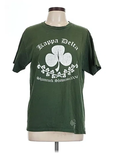 Pre-owned Fruit Of The Loom Short Sleeve T-shirt In Green